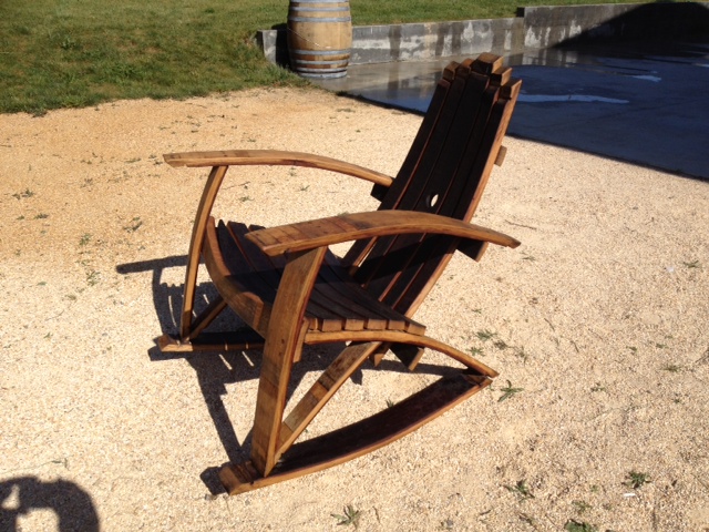 Wine Barrel Rocking Chair